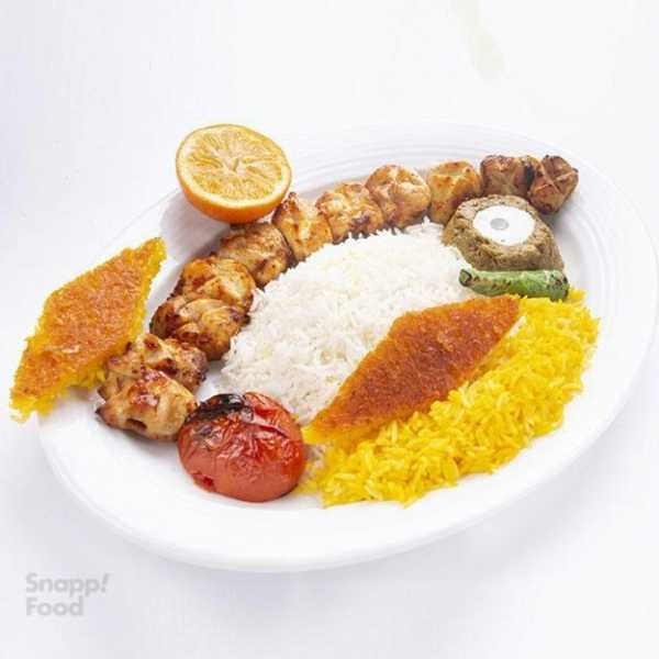 چلو جوجه کباب زعفرانی مخصوص
